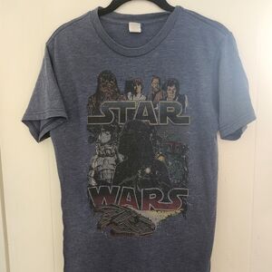 Star Wars Heather Blue Character Tee
